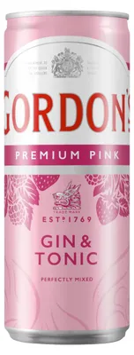 Obrázek produktu pro Gordon's Premium Pink Distilled Gin and Tonic Water Dose 250ml