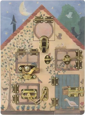 Immagine prodotto di Gioco Montessori Casetta dei conigli, gioco in legno con sistemi di chiusura Egmont Toys