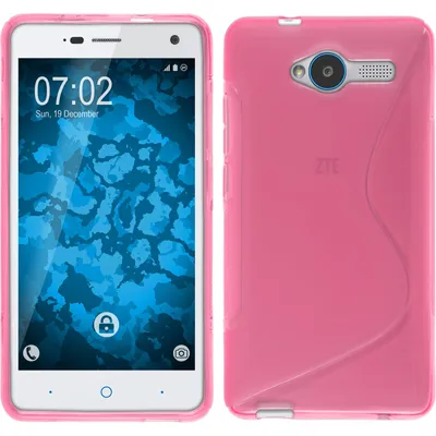 Produktbild von PhoneNatic Case kompatibel mit ZTE Blade L3 - pink Silikon Hülle S-Style + 2 Schutzfolien