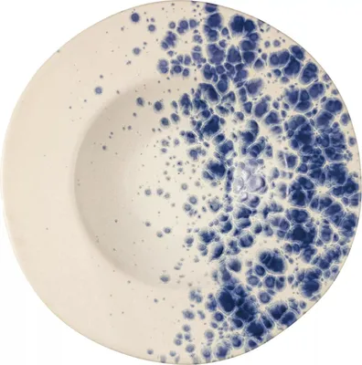 Produktbild von LE COQ Phobos Teller tief, Höhe: 55 mm, ø: 285 mm, weiß, blau