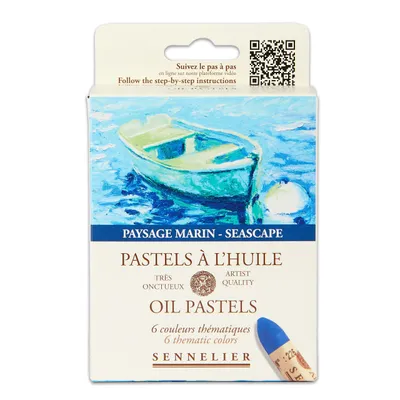 Immagine prodotto di Cofanetto di pastelli a olio Sennelier - Paysage Marine - con 6 pastelli a olio N132519.65