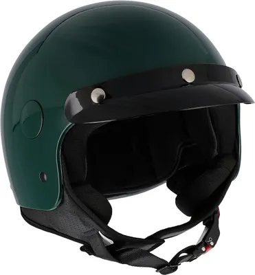 Immagine prodotto di Casco Jet Classic 001, Verde Scuro, ECE22.06, Taglia: L