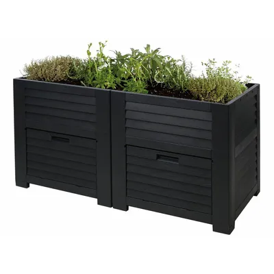 Obrázok produktu pre Vyvýšený záhon PROGARDEN antracit 150 x 76 x 78 cm KO-Y54401010