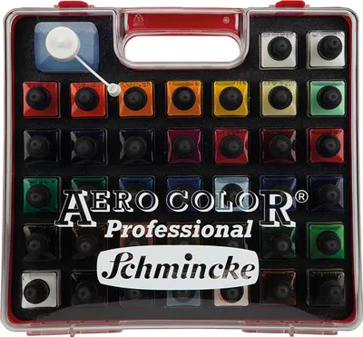 Produktbild von Schmincke Airbrushfarben Aero Color Koffer 81 136 097 Airbrush Farbenkoffer