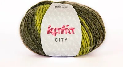 Produktbild von CITY von Katia - BEIGE/PISTACHO/LODEN (902) - 100 g / ca. 220 m Wolle