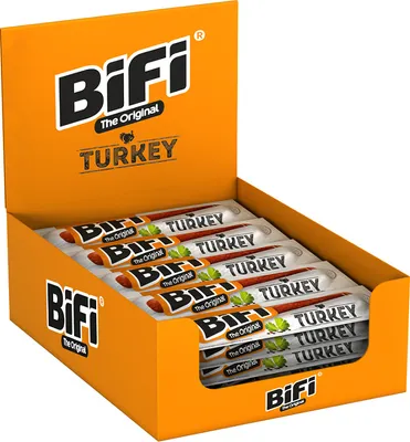 Produktbild von BiFi Original Turkey 24 x 20g Truthahn Salami Geräucherte Fleischsnack