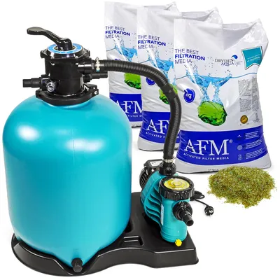Produktbild von Sandfilter BRILLANT+ 500, AquaPlus 11 + AFM Filtermaterial