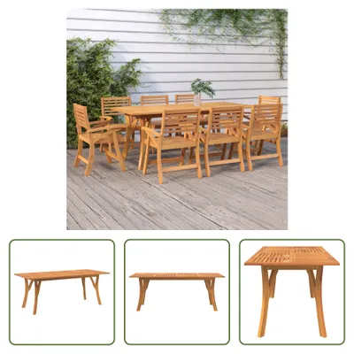 Produktbild von The Living Store Gartentisch 200x90x75 cm Massivholz Akazie