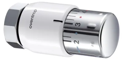 Obrázek produktu pro Oventrop (Uni SH) Thermostat Flüssigf m Nullstellung weiß/verchromt