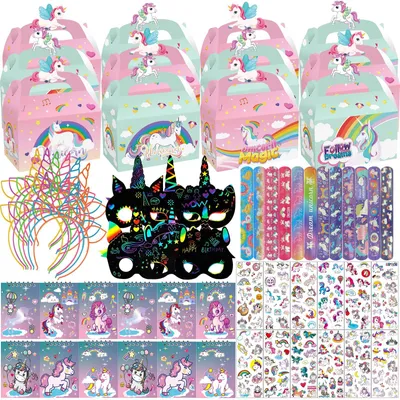 Einhorn-Party-Set, 84 Teile, für Kindergeburtstag