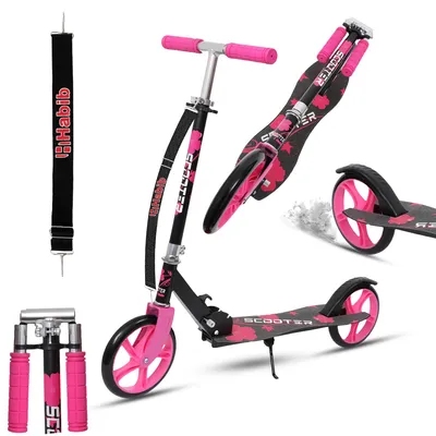 Produktbild von Habib Kinderroller Kickroller mit 205mm XXL Rädern | Klappbar: Pink
