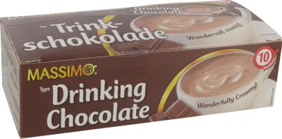 Produktbild von MASSIMO Feine Trinkschokolade 10 Sticks x 25g - Premium heiße Schokolade