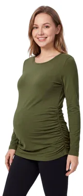 Productafbeelding van Alkato dameskleding voor zwangere vrouwen, lang袖 zwangerschapsshirt, zwangerschapskleding van katoen