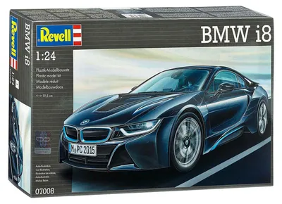 Produktbild von Revell Modellbausatz Auto 1:24 - BMW i8 im Maßstab 1:24, Level 4, originalgetreue Nachbildung mit vielen Details, 07008, 120 Jahr(e), Kunststoff, Junge, 131 Stück(e), 195 mm, 35,1 cm
