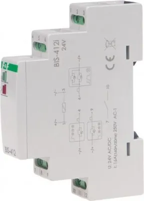 Produktbild von F&F | Bistabiler Relais BIS-412 - 24V - Kompakt - Elektronisch - Gruppensteuerung - LED-Anzeige