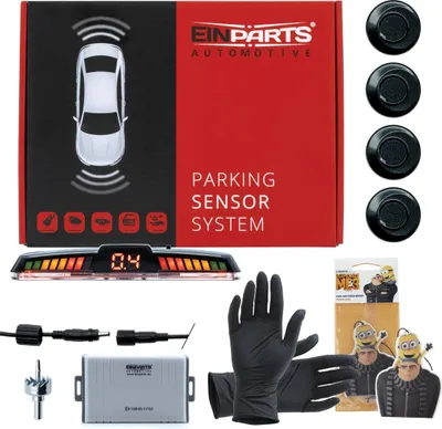 Image de Einparts : capteurs de stationnement à 4 capteurs pour l'arrière de la voiture, montage compris