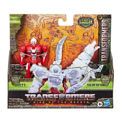 Zdjęcie produktu dla Hasbro Transformers: Rise of the Beasts Beast Alliance Combiner Action Figures 2-Pack Arcee & Silverfang 13 cm