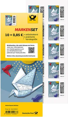 Zdjęcie produktu dla Deutsche Post 152302019 10 Deutsche Post 0,85 € Briefmarken "Brieftaube" selbstklebend