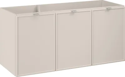 Zdjęcie produktu dla Szafka Łazienkowa Pod Umywalkę 120 Cm 3 Drzwi Kaszmir Mat Frez
