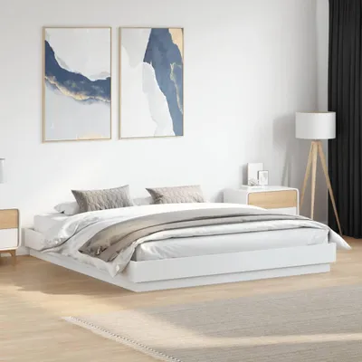 Produktbild von vidaXL Bettgestell Weiß 180x200 cm Holzwerkstoff