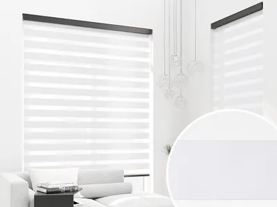 Produktbild von PREMIUM DOPPELROLLO BH20 WEISS mit Alu Kassette (100x150 cm, Kassettenfarbe: weiss)