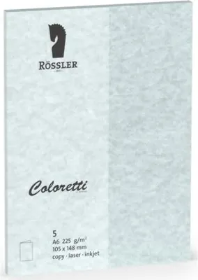 Produktbild von Coloretti Karten 5 Stück A6Hd Aquablau