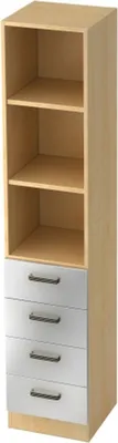 Produktbild von Schublad.Regal 7600 SG, 5 OH 40,6 x 42 x 200,4 cm (BxTxH)