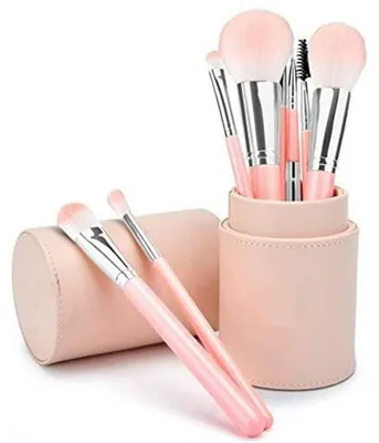 Produktbild von s 10-teiliges Make-up-Pinselset in einer Lederhülle