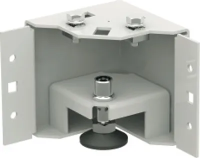 Immagine prodotto di EFB PRO-SOE100N.GR EFB 4 Sockelecken, nivellierbar, H=100 mm RAL7035, für Schra