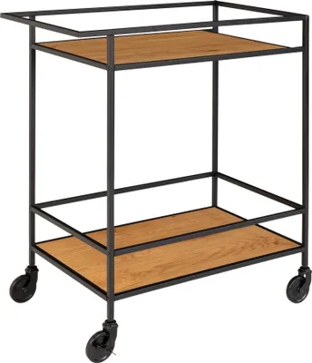 Obrázok produktu pre House Nordic Serving Trolley Avery 68x40x59 cm Prírodná a čierna farba