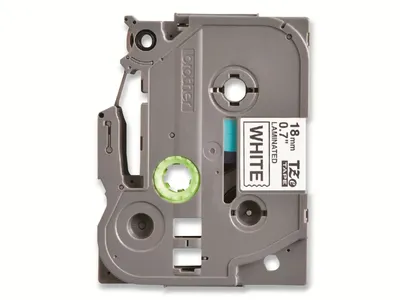 Image de Cassette de ruban Brother TZe-241CIV 18mm blanc/noir