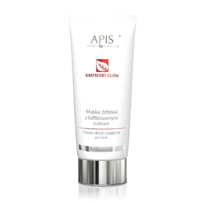 Produktbild von Apis Himbeer Glow Cryogel Maske mit Gefriergetrockneten Himbeeren, 200ml