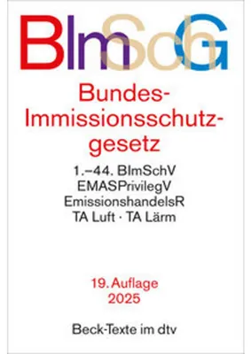 Produktbild von Bundes-Immissionsschutzgesetz