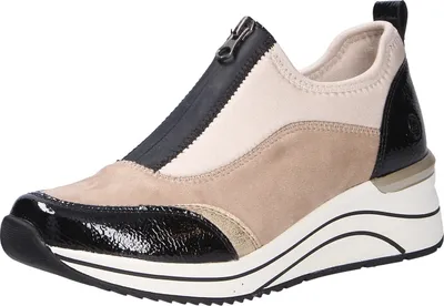 Zdjęcie produktu dla Niskie buty damskie Remonte, beżowy (blackjutegingergoldpe (60)), rozmiar 43