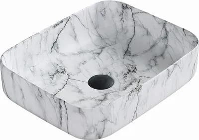 Produktbild von Mexen Carla Aufsatzwaschbecken 50 x 39 cm, weißer Stein - 21555093