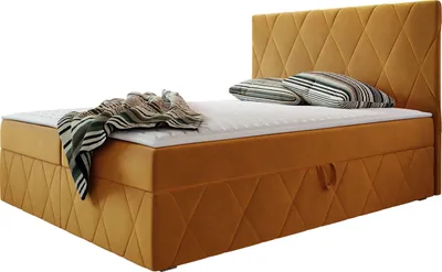 Produktbild von MIRJAN24 Boxspringbett Simoti, Doppelbett mit zwei Bettkästen für die Bettwäsche, Hauptmatratze, Topper und Kopfteil (Magic Velvet 2288, Größe: 160x200 cm)