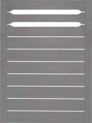 Produktbild von Zaun Teilelement Konsta Ground 90 x 120 cm basaltgrau