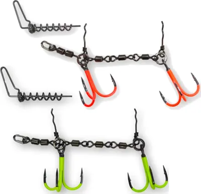 Produktbild von Pikecraft Swivel Kit L 1/0 - Hakensystem für Gummifische, Farbe:UVC