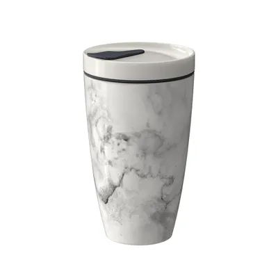 Produktbild von like. by Villeroy & Boch Vorteilset 6 Stück Coffee To Go Becher Marmory Premium Porcelain,Silikon,Textil grau 1048689210