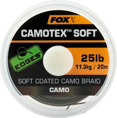 Produktbild von Fox Camotex Stiff Coated Camo Braid 20m - Vorfachmaterial, Tragkraft:25lbs/11.4kg