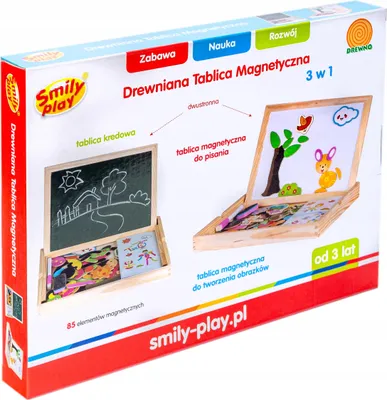 Image de SMILY PLAY Tableau à craies magnétique en bois