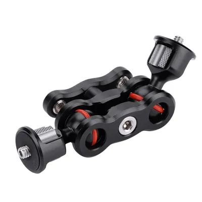 Obrázek produktu pro Multifunkční duální kulová hlava Hot Shoe Magic Arm Mount Adapter Příslušenství pro fotoaparáty