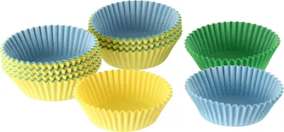 Produktbild von Dr. Oetker Papier-Backförmchen, bunte Muffinförmchen aus Papier, Förmchen für Cupcakes, Muffins und Pudding - hitzebeständig bis 220°C (Menge: 150 Stück)