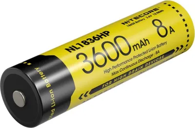Image de Nitecore NL1836HP batterie lithium-ion rechargeable 3600 mAh 3,7V, 8A