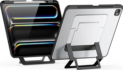 Produktbild von Schutzhülle mit Ständer für iPad Pro 13" 2025 / 2024, Dux Ducis Axis, Transparent-Schwarz