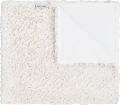 Produktbild von Baby's Only Gitterbettdecke Snow - Wolweiß - 100x135 cm