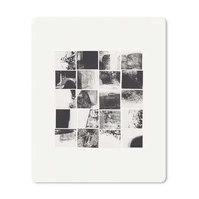 Produktbild von MuchoWow® Mauspad Mousepad Mosaik - Abstrakt - Schwarz - Weiß 19x23 cm - Mousepads - Maus Mat - Pad - Mausunterlage - Mauspads - Spielen
