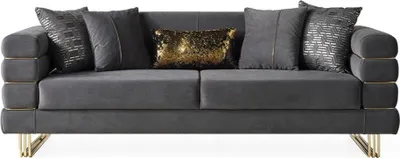 Produktbild von Sofa 3 Sitzer Sofas Couch Polster Moderne Couchen Textil Sitz Dreisit