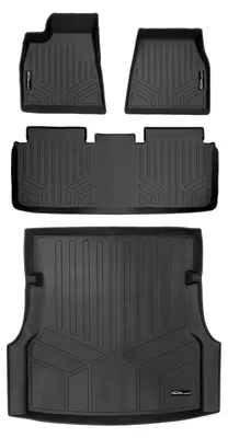 Produktbild von SMARTLINER A0368/B0368/D0368 Fußmatten-Set für Vorder-, Rückreihe und Kofferraum für Tesla Model S 2016–2020