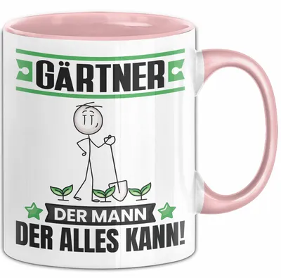 Produktbild von Gärtner Tasse Geschenk für Gärtner Der Mann Der Alles Kann Geschenkidee zum Geburtstag (Rosa)